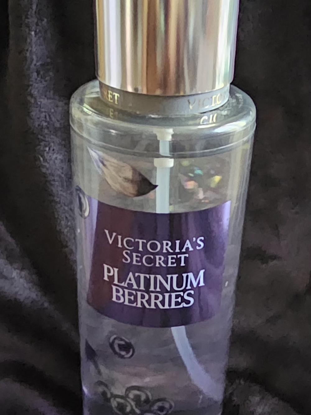 Victoria's Secret Platinum Berries Body Mist - Purple & Silver